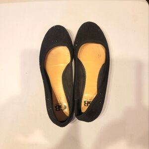 Gianni Bini Crystal Black Flats